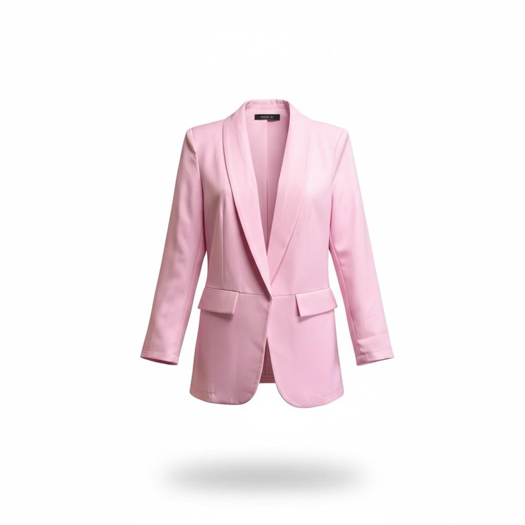 Blazer Femme Élégance Rose – Fabrication Italienne | Taille Unique | SD318
