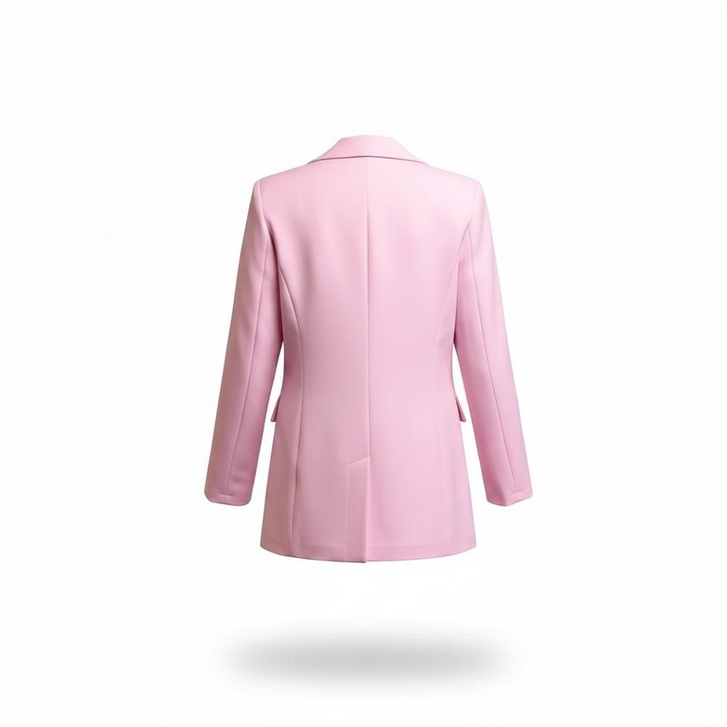 Blazer Femme Élégance Rose – Fabrication Italienne | Taille Unique | SD318