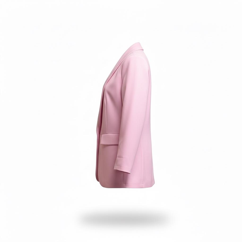 Blazer Femme Élégance Rose – Fabrication Italienne | Taille Unique | SD318